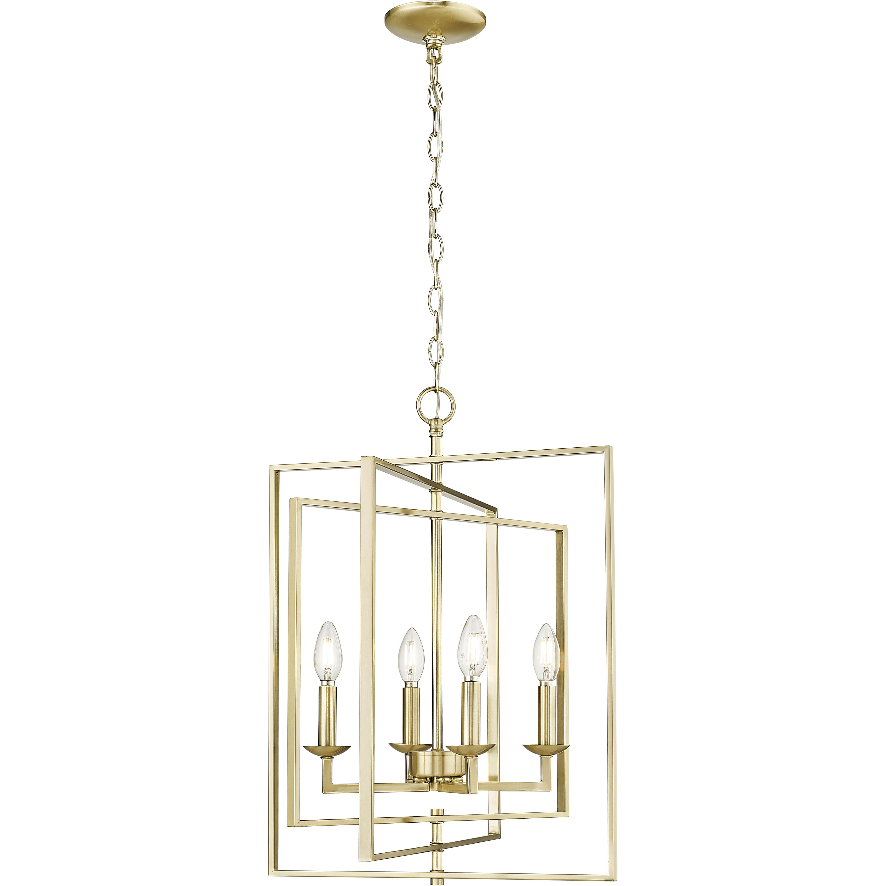 Nellis 4 Light 20 inch Modern Gold Pendant Ceiling Light